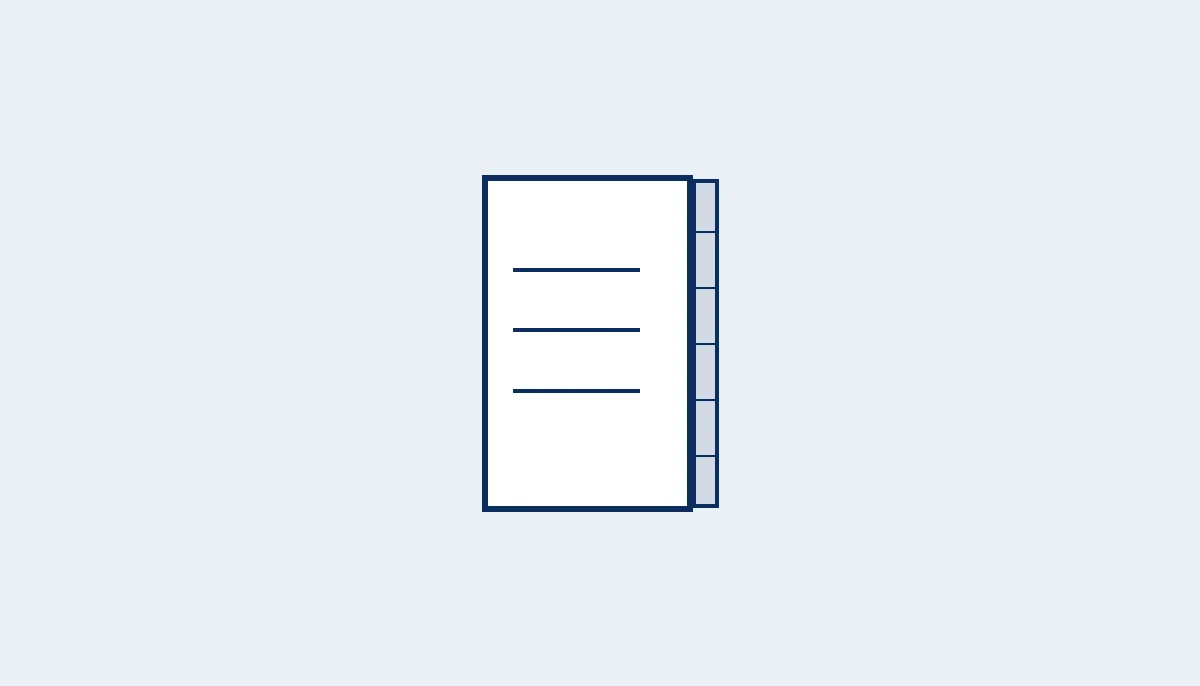 Medium-thickness saddle-stitched booklet